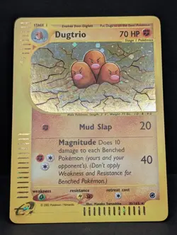 Dugtrio 010/165 Expedition Base Set Holo Rare Pokemon TCG Nintendo e-reader NM - Image 3