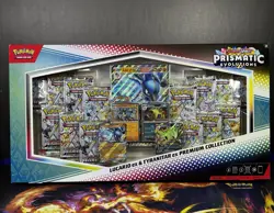 Pokemon TCG Prismatic Evolutions Lucario ex and Tyranitar ex Premium Collection - Image 1