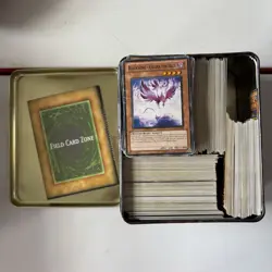 Yu-Gi-Oh Card lot And Tin Vintage Unsorted - Image 1