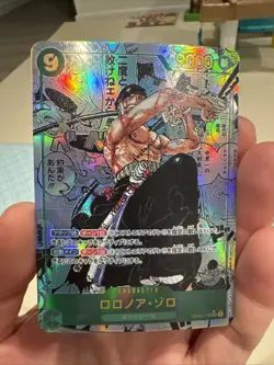 One Piece CCG Roronoa Zoro Manga Alternate Art OP06-118 Japanese Custom Card - Image 1