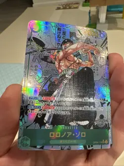 One Piece CCG Roronoa Zoro Manga Alternate Art OP06-118 Japanese Custom Card - Image 2