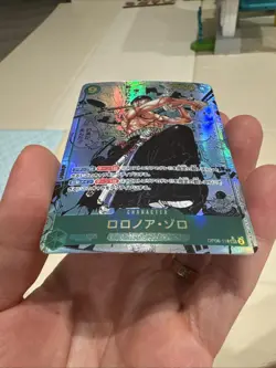 One Piece CCG Roronoa Zoro Manga Alternate Art OP06-118 Japanese Custom Card - Image 5