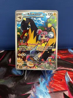 lono's Kilowattrel 163/159 Illustration Rare Holo Pokemon Card NM Condition - Image 1
