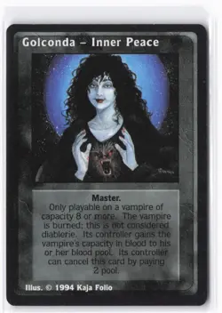 1994 Deckmaster Jyhad Golconda Inner Peace # V:TES Trading Card - Image 1