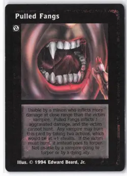 1994 Deckmaster Jyhad Pulled Fangs # V:TES Trading Card - Image 1