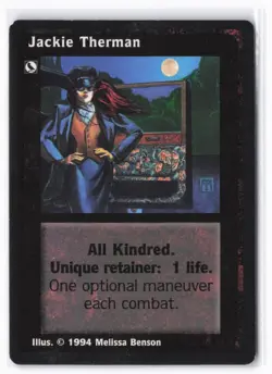 1994 Deckmaster Jyhad Jackie Therman # V:TES Trading Card - Image 1