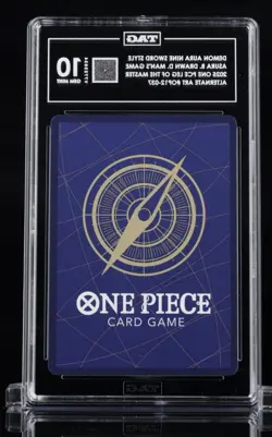 2025 One Piece Card Game Demon Aura Nine Sword Style Manga Alt Art TAG 10 - Image 2