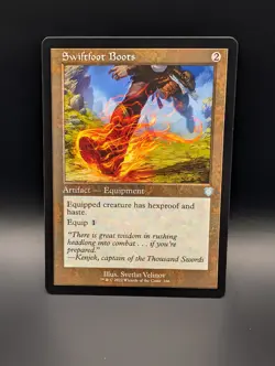 MTG - Swiftfoot Boots - RETRO FRAME - Artifact Equipment - BRC #166 - UC - Image 1