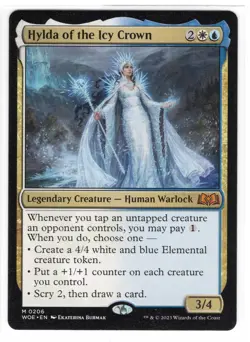 MTG Hylda of the Icy Crown, Wilds of Eldraine Lgd Creature (WOE) Magic Near Mint - Image 1
