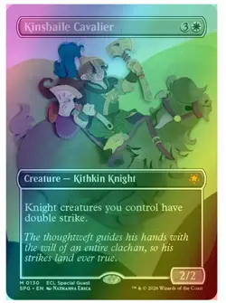 Kinsbaile Cavalier (Borderless) Special Guests Foil NM-M Unplayed MTG 0130 - Image 1