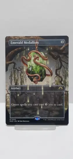 Emerald Medallion (Borderless) MTG Modern Horizons 3 (MH3) (NM) - Image 1