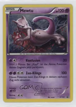 Mewtwo (Cosmos Holo) German Pokemon XY Black Star Promo #XY101 - Image 1