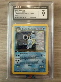 2000 Pokemon Dark Blastoise 1st Edition Holo CGC 9 Mint #3 - Image 1
