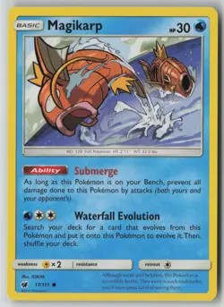 Magikarp 17/111 Pokemon Crimson Invasion Common Near Mint Card NM 1 - Image 1