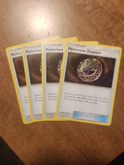 4x Mysterious Treasure 113/131 LP/NM Pokemon Forbidden Light Playset - Image 1
