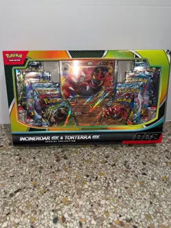 Pokemon TCG: Incineroar ex and Torterra ex Special Collection Box | Sealed - Image 1