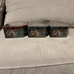 Pokemon Paldean Fates Tins [Set of 3] SHINY CHARIZARD, TUSK, TREADS NFS - Image 5