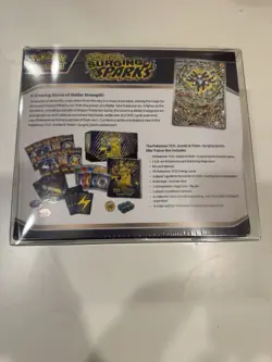 POKEMON TCG SURGING SPARKS ETB ELITE TRAINER BOX FACTORY SEALED WITH CASE - Image 2