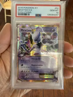 Pokemon 2026 XY Evolutions 52/108 Mewtwo EX PSA 10 Gem Mint - Image 1