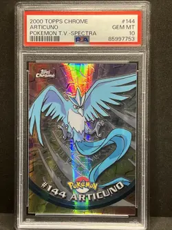 2000 Topps Chrome Articuno Pokemon T.V. Spectra #144 PSA 10 GEM MINT - Image 2