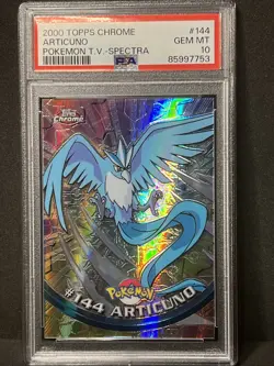 2000 Topps Chrome Articuno Pokemon T.V. Spectra #144 PSA 10 GEM MINT - Image 4