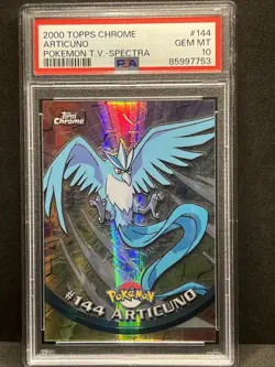 2000 Topps Chrome Articuno Pokemon T.V. Spectra #144 PSA 10 GEM MINT - Image 5