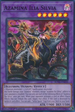 1X NM Azamina Ilia Silvia - ROTA-EN030 - Super Rare 1st Edition yugioh - Image 1