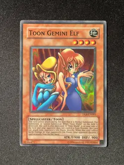 Yu-Gi-Oh! TOON GEMINI ELF DL6-EN001 Super Rare Holo Yu-Gi-Oh! Card - VLP / NM - Image 1