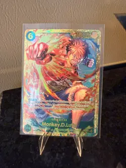 Bandai One Piece CCG Monkey D. Luffy Carrying on His Will Foil OP13-118 SEC - Image 1