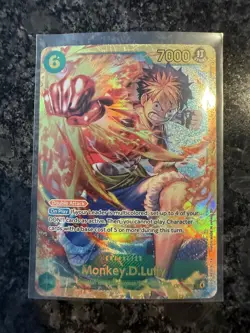 Bandai One Piece CCG Monkey D. Luffy Carrying on His Will Foil OP13-118 SEC - Image 3