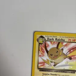 Pokemon TCG 2002 Legendary Collection Dark Raichu Rare Card 7/110 - Image 5