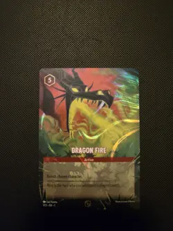 Dragon Fire 1 Disney Lorcana Promo Cards Holo - Image 1