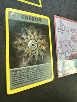 Pokemon Card Team Rocket 17/82 RAINBOW ENERGY HOLO 274💎NM💎 - Image 2
