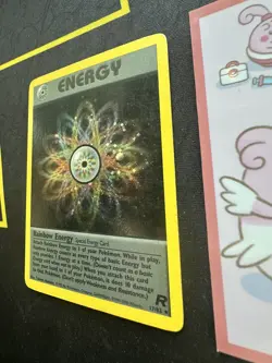 Pokemon Card Team Rocket 17/82 RAINBOW ENERGY HOLO 274💎NM💎 - Image 3