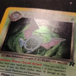 Pokemon Dark Golbat Holo TCG Card 7/82 Unlimited LP Excellent condition! - Image 2