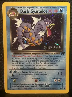 Dark Gyarados #8/82 First Edition Team Rocket Pokemon TCG Vintage Card NM - Image 1