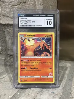 CGC 10 Charizard Dragon Majesty Non-Holo Card 3/70 Pokemon TCG - Image 1