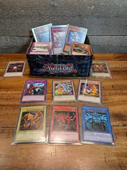 Yugioh TCG Legendary Collection 1 LC01 Egyptian God Card Set + Lot Of 140 Cards - Image 1