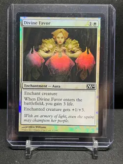 Divine Favor - Foil - Magic MTG 2014 Core Set M14 - LP - Image 1