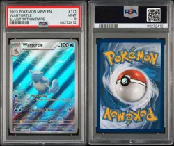 2023 POKEMON MEW EN-151 ILLUSTRATION RARE #171 WARTORTLE PSA 9 - Image 3