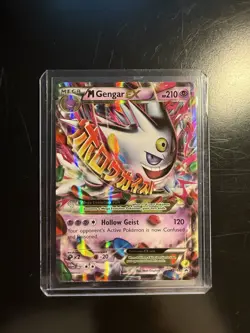 Pokemon M Gengar EX Mega Promo Holo Full Art XY166 210 HP XY Set 120 Attack - Image 1