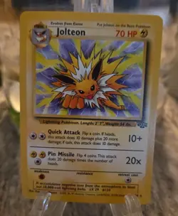 1st Edition Jolteon 20/64 Jungle Set Non Holo Rare Vintage 1999 MINT GRADE IT !! - Image 1