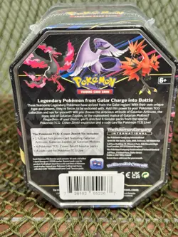 *SEALED* CROWN ZENITH GALARIAN ARTICUNO MEDIUM Tin 4 Packs ~ Pokemon TCG - Image 4