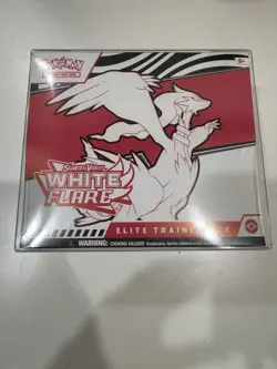 Pokemon Scarlet and Violet White Flare Elite Trainer Box ETB With plastic case - Image 1