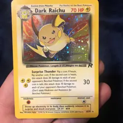Dark Raichu 83/82 Team Rocket Holo 2000 Pokemon NM-LP cond - Image 1