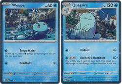 Pokemon Wooper Quagsire 155 156 SVP Black Star Promo Scarlet Violet Holo - Image 1