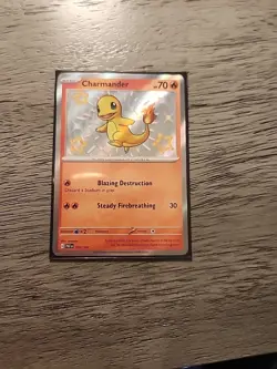 Pokemon TCG Card Charmander 109/091 Paldean Fates Baby Shiny Holo - NM - Image 3