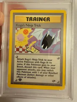 2000 Pokemon 1st Edition Koga’s Ninja Trick Trainer Gym Challenge 115/132 PSA 9 - Image 3