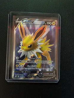 Jolteon V 177/203 SWSH07: Evolving Skies Full Art Ultra Rare Holo Pokemon TCG - Image 1