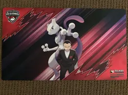 Pokemon Team Rocket's Giovanni & Mewtwo Playmat - Pittsburg Regionals 2026 NEW - Image 1